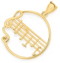 9ct-Musical-Melody-Circle-Pendant Sale