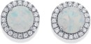 Sterling-Silver-Cubic-Zirconia-Created-Opal-Studs Sale