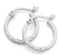 Sterling-Silver-Diamond-Cut-Flat-Hoops-15mm-Earrings Sale