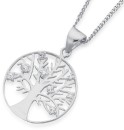 Sterling-Silver-Cubic-Zirconia-Tree-Pendant Sale