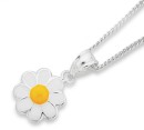 Sterling-Silver-Enamel-Daisy-Childs-Pendant Sale