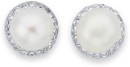 Sterling-Silver-Freshwater-Pearl-Crystal-Studs Sale