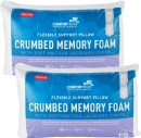 Tontine-Crumbed-Memory-Foam-2-Pack-Pillows-with-Knitted-Jacquard-Cover Sale