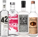 42-Below-Pure-Vodka-Absolut-Vodka-Flavoured-Range-Black-Collar-Vodka-or-Titos-Handmade-Vodka-700ml Sale