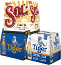 Sol-Mexican-Lager-Tiger-12-x-330ml-Bottles-or-Tiger-Crystal-Ultra-Low-Carb-12-x-330ml-BottlesCans Sale