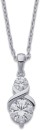 Sterling-Silver-Cubic-Zirconia-Kiss-Centre-Pendant Sale