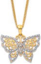 9ct-Diamond-Filigree-Butterfly-Pendant Sale