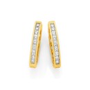 9ct-Diamond-Huggie-Earrings Sale