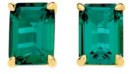 9ct-Created-Emerald-Stud-Earrings Sale