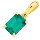 9ct-Created-Emerald-Bale-Pendant Sale