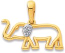 9ct-Diamond-Elephant-Pendant Sale