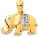 9ct-Diamond-Elephant-Pendant Sale