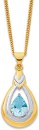 9ct-Two-Tone-Gold-Blue-Topaz-Drop-Pear-Twist-Pendant Sale