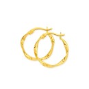 9ct-2x15mm-Twist-Hoop-Earrings Sale