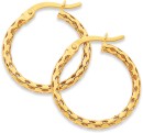 9ct-Diamond-Cut-Hoops Sale