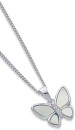 Sterling-Silver-Mother-of-Pearl-Cubic-Zirconia-Butterfly-Pendant Sale