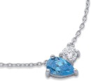 Sterling-Silver-Blue-Cubic-Zirconia-Necklet Sale