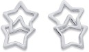 Sterling-Silver-Open-Star-Earrings Sale