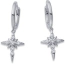 Sterling-Silver-Cubic-Zirconia-Cross-Huggies Sale