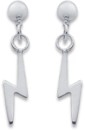 Sterling-Silver-Lightening-Bolt-Dangling-Studs Sale