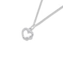 Sterling-Silver-Cubic-Zirconia-Heart-Infinity-Pendant Sale