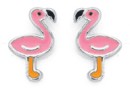 Sterling-Silver-Enamel-Flamingo-Earrings Sale