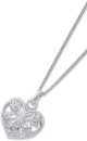 Sterling-Silver-Filigree-Puff-Heart-Pendant Sale