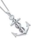 Sterling-Silver-Anchor-with-Rope-Pendant Sale