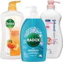 Dettol-950ml-Radox-1L-or-Johnsons-Body-Wash-1L Sale