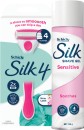 Schick-Silk-4-Razor-2-Blades-or-Silk-Sensitive-Shave-Gel-198g Sale