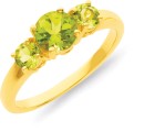 9ct-Peridot-Trilogy-Ring Sale