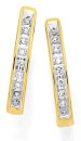 9ct-Two-Tone-Gold-Diamond-Hoops Sale