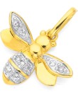 9ct-Diamond-Golden-Bee-Pendant Sale