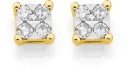 9ct-Diamond-Square-Look-Stud-Earrings Sale