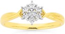 9ct-Diamond-Cluster-Ring Sale