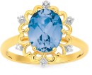 9ct-Created-Sapphire-Diamond-Fancy-Ring Sale