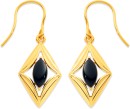 9ct-Black-Agate-Earrings Sale