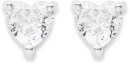 Sterling-Silver-Cubic-Zirconia-Heart-Studs Sale