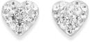 Sterling-Silver-Crystal-Heart-Stud-Earrings Sale