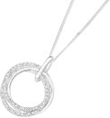 Sterling-Silver-Cubic-Zirconia-Circles-in-Time-Pendant Sale