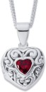 Sterling-Silver-Red-Cubic-Zirconia-Heart-Locket Sale