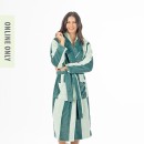 Amparo-Miya-Stripe-Bathrobe-Sage Sale