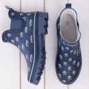 Floral-Ankle-Gumboots-Navy Sale