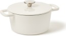 Capital-Kitchen-Element-Cast-Iron-Casserole-Dish-20cm-White Sale