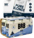 BRB-Craft-Beer-or-Pure-Blonde-Low-Carb-Cans-6-Pack Sale