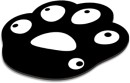 Playmax-Paw-Print-Mouse-Mat-BlackWhite Sale