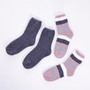 bbb-Sleep-Classic-Bed-Socks-2-Pack-Stripe-Solid Sale