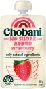 NEW-Chobani-No-Sugar-Added-Mild-Greek-Strawberry-Yogurt-Pouch-100g Sale