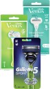 Gillette-5-Sport-Venus-Deluxe-or-Extra-Smooth-Razor-2-Blades Sale