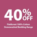 40-off-Fieldcrest-100-Cotton-Stonewashed-Bedding-Range Sale